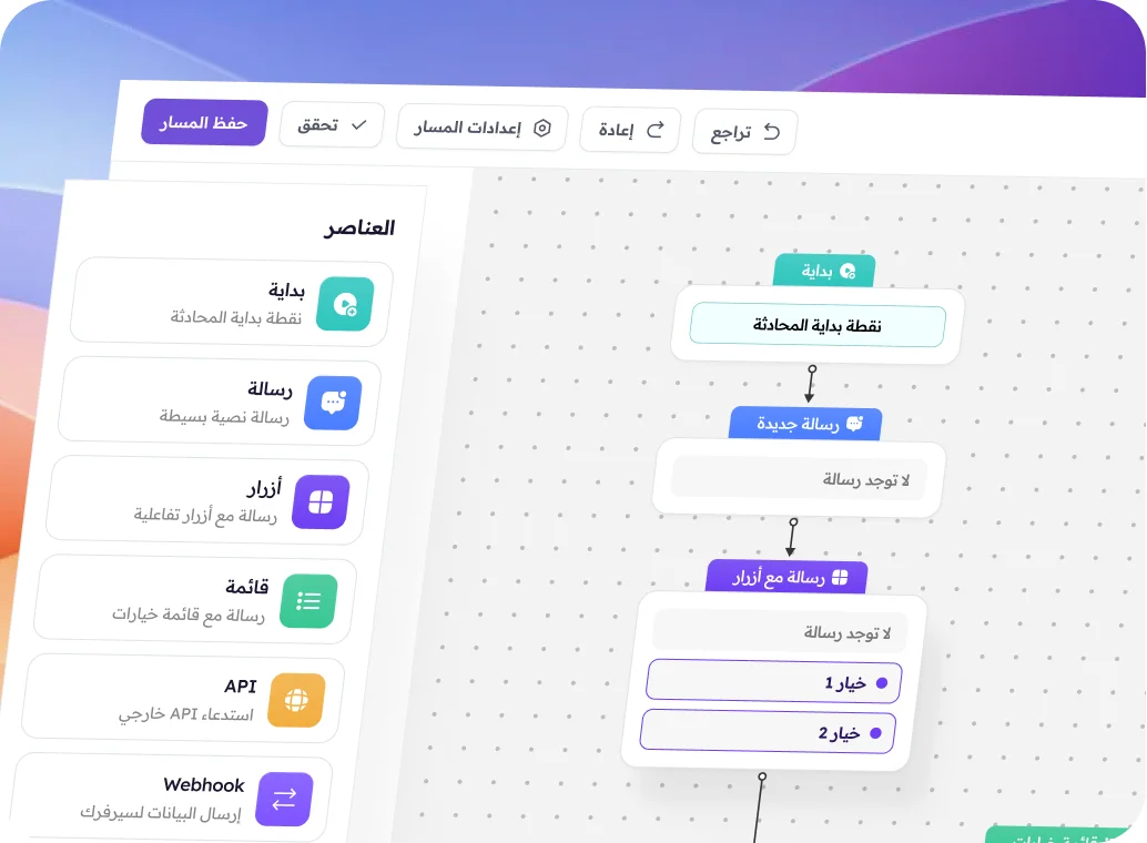 أتمتة محادثات العملاء